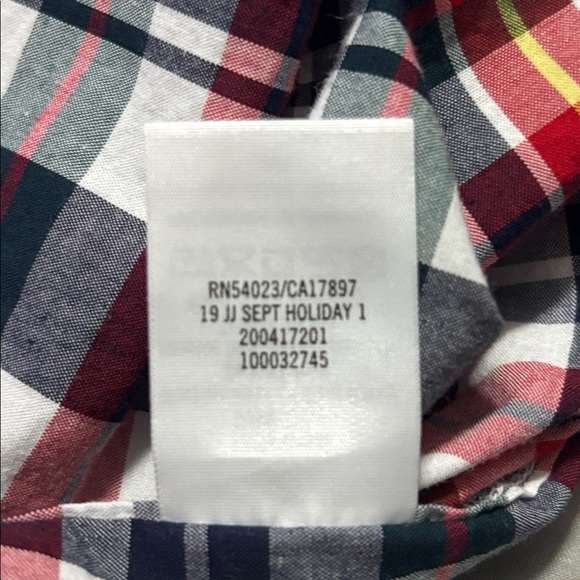 Janie and Jack Red and Blue Plaid Shirt - Picture 6 of 6